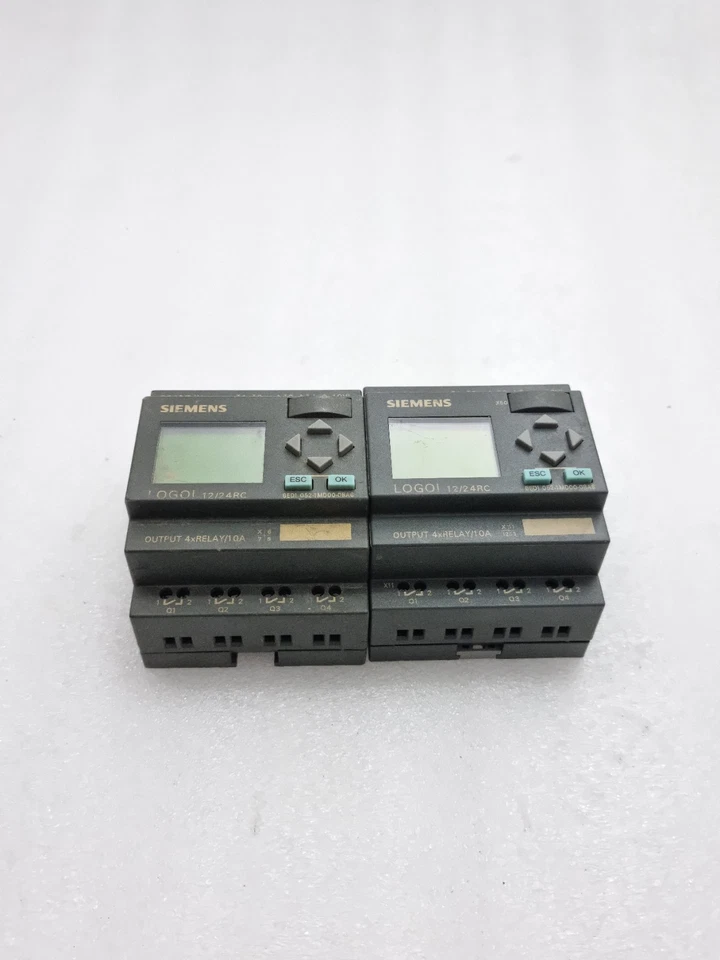 Lot Of 2Pcs Siemens 6ED1052-1MD00-0BA6 Logo 12/24Rc 24Vdc Light on For Parts